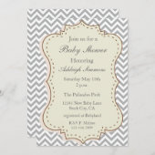 グレーシェブロン 招待状 (正面/裏面)