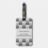 グレーシェードのカラーブロック ラゲッジタグ (裏面縦)