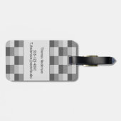 グレーシェードのカラーブロック ラゲッジタグ (裏面横)