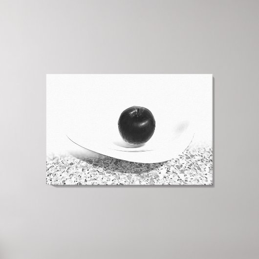 グレーシェードのリンゴ キャンバスプリント (正面)