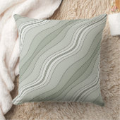 グレーシェードのレイヤードライン – 装飾用クッション クッション (ブランケット)
