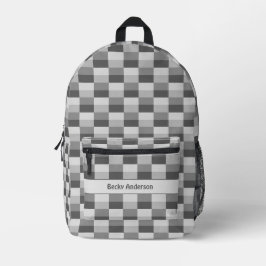 グレーシェードカラーブロック プリントバックパック