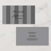 グレーシェードストライプズPattern Manager名刺 名刺 (正面/裏面)