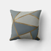 グレーシェードニュートラル金ゴールドブロンズジオメトリック クッション (裏面)