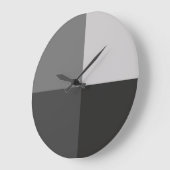 グレーシェードモダンアート幾何学壁時計 ラージ壁時計 (傾斜)