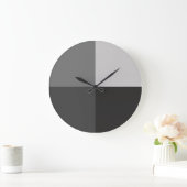グレーシェードモダンアート幾何学壁時計 ラージ壁時計 (ホーム)