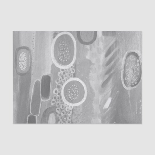 グレーシェード抽象芸術アートティッシュペーパー 薄葉紙 (正面)