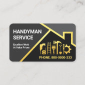 グレーシェード金ゴールドルーフィ縁どング 名刺 (正面)