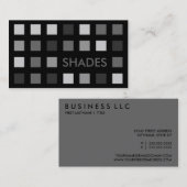 グレーシェード(モダン正方形) 名刺 (正面/裏面)