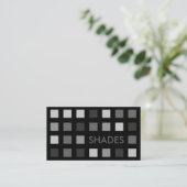 グレーシェード(モダン正方形) 名刺 (スタンド正面)