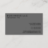 グレーシェード(モダン正方形) 名刺 (裏面)