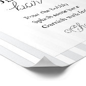 グレーシックテニスベビーシャワーモモモザバーサイン ポスター (角)