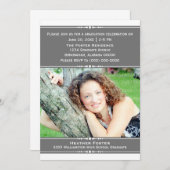 グレーシック写真卒業招待状 招待状 (正面/裏面)