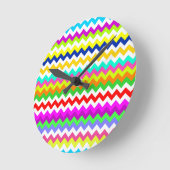 グレーシブロン以外のストライプもの ラウンド壁時計 (傾斜)