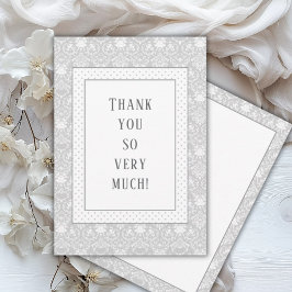 グレーシャビーシックヴィンテージベビーシャワー サンキューカード