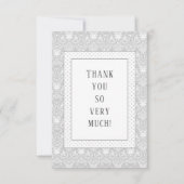 グレーシャビーシックヴィンテージベビーシャワー サンキューカード (正面)
