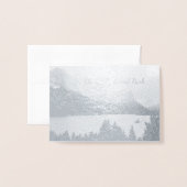 グレーシャー国立公園 箔カード (封筒付き正面)