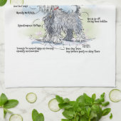 グレーシュナウザーキッチンタオル キッチンタオル (折り畳み)