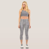 グレーシルバーアナコンダスネーケスキン カプリレギンス (正面)