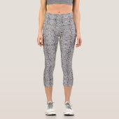 グレーシルバーアナコンダスネーケスキン カプリレギンス (正面)