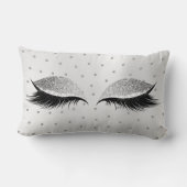 グレーシルバーグリッターアイズメイクアップラッシュスワロフスキー ランバークッション (裏面)