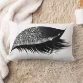 グレーシルバーグリッタースリープメイクアップアイズラッシュホワイト ランバークッション (ブランケット)