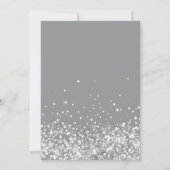 グレーシルバーグリッターバースデーパーティー 招待状 (裏面)