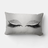 グレーシルバーグリッターブラックアイズグレームメイクアップラッシュズ ランバークッション (裏面)