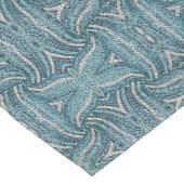 グレーシルバーターコイズティール(緑がかった色)ブルーボヘミア ミディアムテーブルランナー (コーナー)