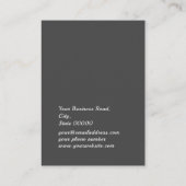 グレーシルバーフェイクグリッタージュエリーイヤリングディスプレイ 名刺 (裏面)