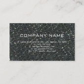 グレーシルバープロフェッショナルデザインモダンQRコード 名刺 (裏面)