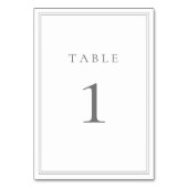 グレーシルバーミニマモダンリスト テーブルナンバー (裏面)