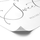 グレーシルバーミニマリストラブズスイートデザートバー ポスター (角)