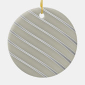 グレーシルバー曲線シック抽象芸術フロー セラミックオーナメント (裏面)