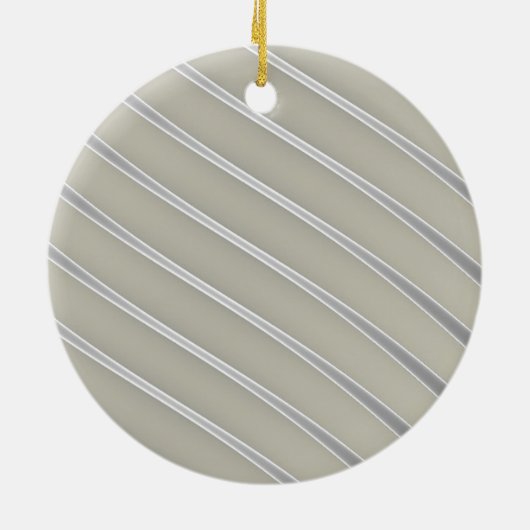 グレーシルバー曲線シック抽象芸術フロー セラミックオーナメント (裏面)