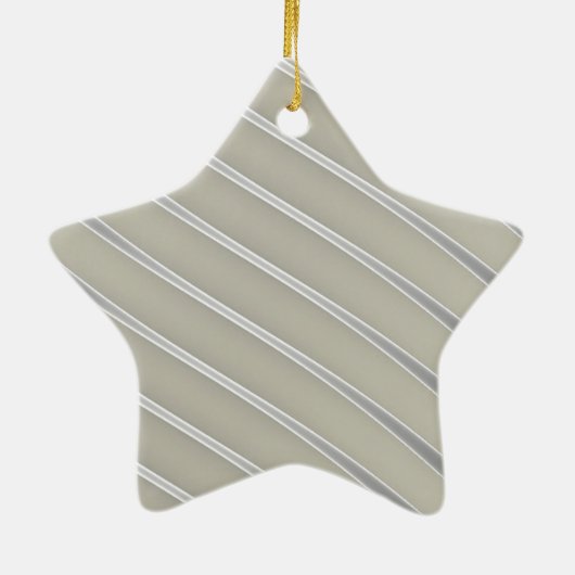 グレーシルバー曲線シック抽象芸術フロー セラミックオーナメント (裏面)