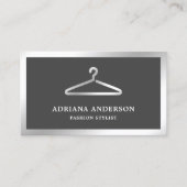 グレーシルバー服ハンガーファッションスタイリスト 名刺 (正面)