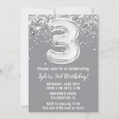 グレーシルバー3rd誕生日パーティの招待状 招待状 (正面)