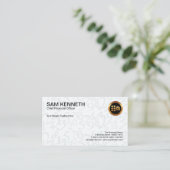 グレーシンプルの浮動小数点数 名刺 (スタンド正面)