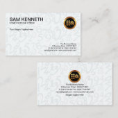 グレーシンプルの浮動小数点数 名刺 (正面/裏面)