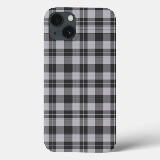 グレーシンプルタータンチェックパターン Case-Mate iPhoneケース (裏面)
