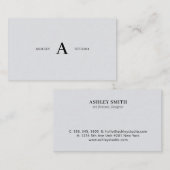 グレーシンプルプロフェッショナルミニマル名刺 名刺 (正面/裏面)