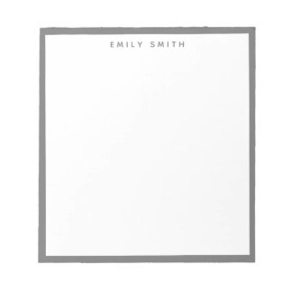 グレーシンプルモダン ノートパッド