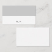 グレーシンプル座席表 – フラット プレイスカード (正面/裏面)