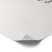 グレーシンプル結婚の座席表 ポスター (角)