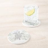 グレーシーウミガメ熱帯大理石沿岸 コースター (側面)