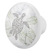 グレーシーウミガメ熱帯大理石沿岸 セラミックノブ (右)