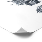 グレーシーシェルビーチデコールプリント#8 ポスター (角)