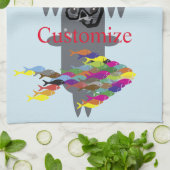 グレーシールサンダー_コーブ  キッチンタオル (折り畳み)