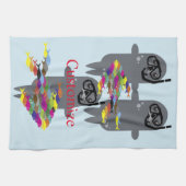 グレーシールサンダー_コーブ  キッチンタオル (横)